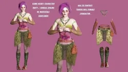 AAA 3D TINKER BELL CHARACTER - REALISTIC STYLE  Low-poly 3D model