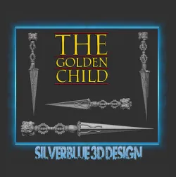 Ajanti Dagger The Golden Child 3D print model