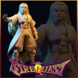 An Old Friend, Fire Quest Miniature - Pre-Supported