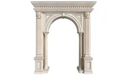 Arched interior doorway in a classic style 3D model