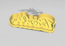 Barbie Cookie and Fondant Cutter with Embosser 3D print model