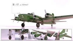Boeing B17 for 3Dprint 3D print model
