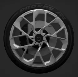 Bugatti Wheel 3D model