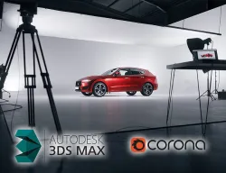 Car photography studio scene SWR2 3D model