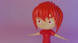 Character chiby Low-poly 3D model