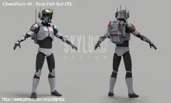 Clone Force 99 Tech Full Armor 3D print ready STL 3D print model