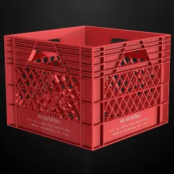 Crate plastic Low-poly 3D model