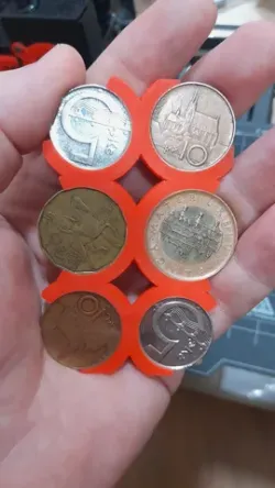 Credit card size change coin holder - 100 CZK