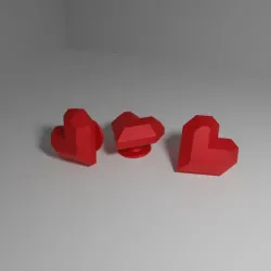 Crocs pin heart