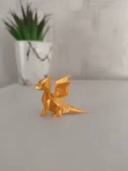 Cute Lowpoly Dragon Sitting