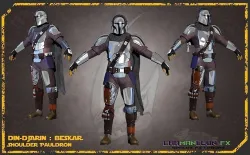 Din Djarin Mandalorian Beskar Armor Bundle Cosplay 3D print model
