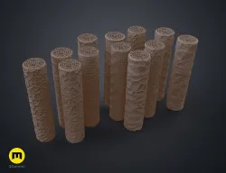 DnD terrain rollers GROUND and ROADS 3D print model