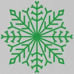 EASY TO PRINT, SNOWFLAKE, CHRISTMAS ORNAMENT 26, ORNAMENTS