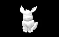 Eevee bunny figurine 3D model