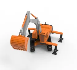 Excavator, digger, JCB, mechanical shovel, 360-degree excavator, trackhoe, rubber duck.