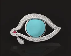 Eye of Time brooch by Salvador Dali 3D print model