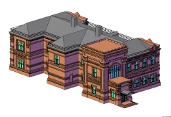 Facade of a historic house