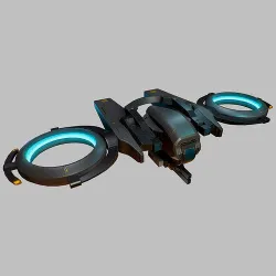 Falcon Drone game-ready with 6 camouflages Low-poly 3D model