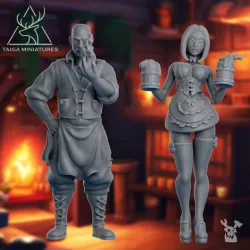 Fantasy Tavern bartender and waitress