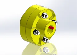 Flanged coupling