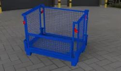 Folding pallet box