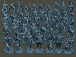 German soldiers ww2 Bundle Pack 1 3D print model