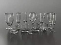 Glassware Collection for Interior Renders 3D model