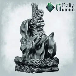 Grimtale. Inquisition set. Tabletop miniature. Burning witch