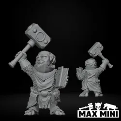 Halfling Adventuring Warrior Priest