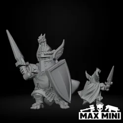 Halfling Dragon Helm Foot Knight