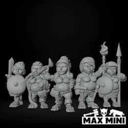 Halfling Female Townsfolk Group 2