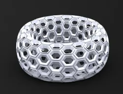 Honeycomb Toroid Ring