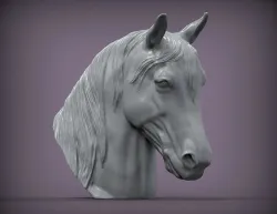 Horses head 3D print model