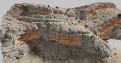 Huge Mountain Cliff Side Drone Scan PBR Low-poly 3D model