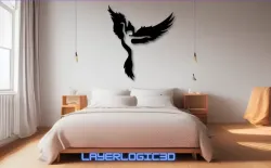 Human Phoenix Bird Wall Art