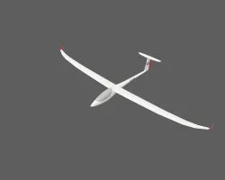 JS3 Revelation Sailplane Low-poly 3D print model