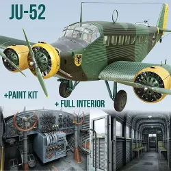 Junkers Ju-52 3D model