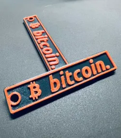 Keychain Bitcoin  two-sided