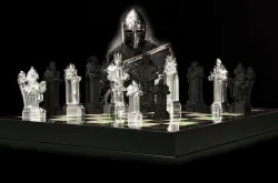 Knight -  Crusader V2 Chess Set - 6 Chess Pieces 3D print model