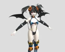 Kurumi Tokisaki Halloween Succubus 3D model