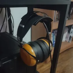 Large Curved Under-Desk Headphone Hook/Rest