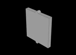 Lego Compatible (60601.dat) Glass for Window  1 x  2 x  2 without Sill