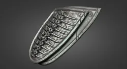 Lich King armor - leg 1 3D print model