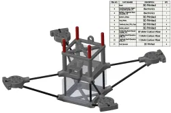 Lightweight Quadcopter Frame Design (Carbon Fiber & 3D Printed Components)