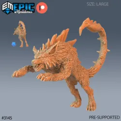 Lupion Wolf Scorpion Chimera Attack / Evil Poison Hybrid / Wild Predator / Swamp Encounter