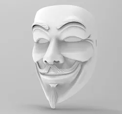 mask - anonymous 3D print model
