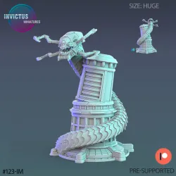 Mechanical Worm Tower / Space Creeper / Alien Technology / Cosmic Crawler / Cyberpunk Machine / Invasion Army / Trooper Attack / Sci-Fi Encounter