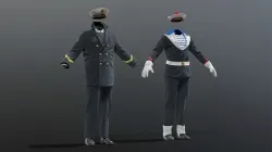 NAVY french soldier officer 3D model