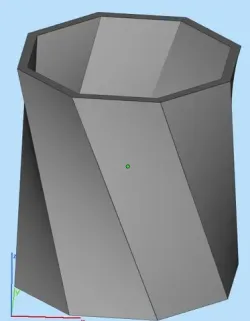 octogonal pencil pot