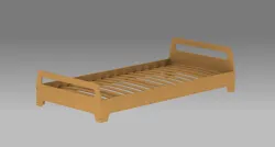 Plywood bed, wood kid bed